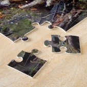 Pine Marten auf Log-editierbar Puzzle (Seite)