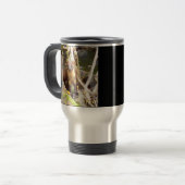 Pine Marten auf Log Reisebecher (Vorderseite Links)