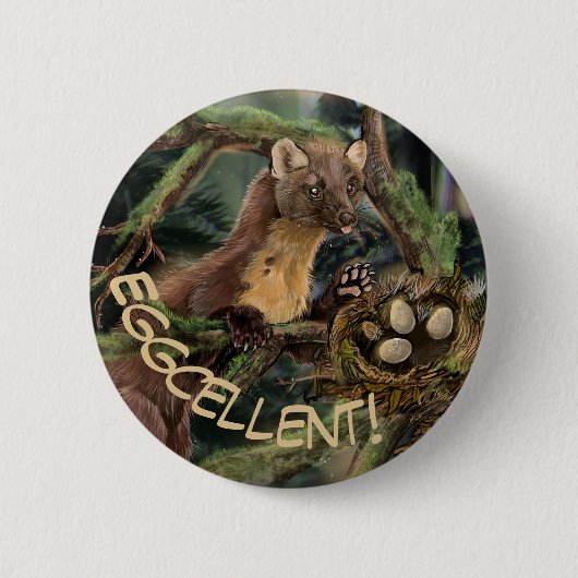 Pine Marten Button (Vorderseite)