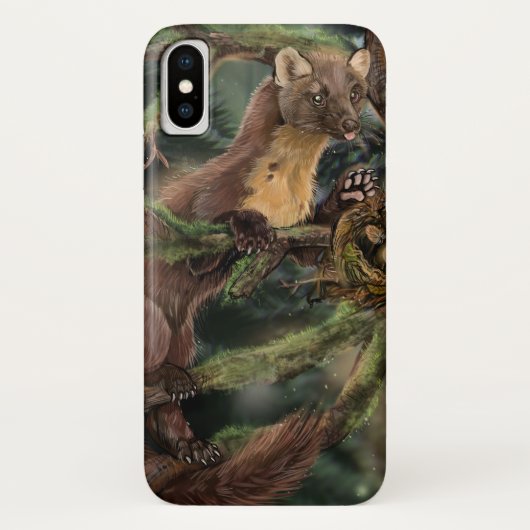 Pine Marten Case-Mate iPhone Hülle (Rückseite)
