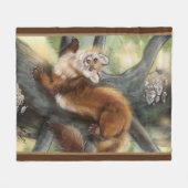Pine Marten Fleecedecke (Vorderseite (Horizontal))
