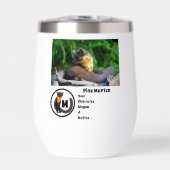 Pine Marten Foto Monogram Name (Vorderseite)