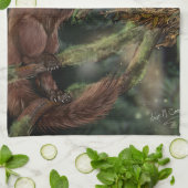 Pine Marten Geschirrtuch (Gefaltet)