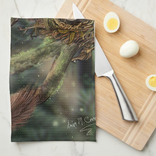 Pine Marten Geschirrtuch (Viertel Falte)