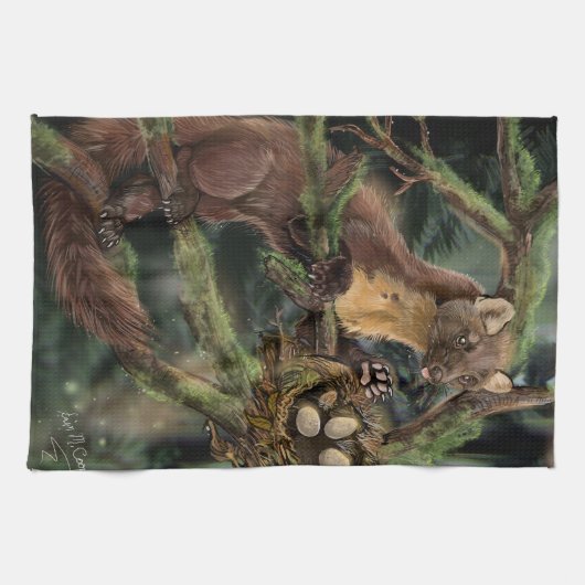 Pine Marten Geschirrtuch (Horizontal)