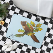 Pine Marten Herbstleaves Badematte
