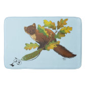 Pine Marten Herbstleaves Badematte (Vorderseite)