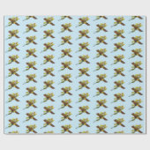 Pine Marten Herbstleaves Geschenkpapier (Flach)