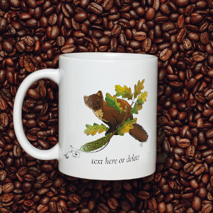 Pine Marten Herbstleaves Kaffeetasse