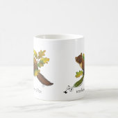 Pine Marten Herbstleaves Kaffeetasse (Mittel)