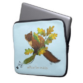 Pine Marten Herbstleaves Laptopschutzhülle (Vorderseite Links)