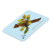 Pine Marten Herbstleaves Magnet (Linke Seite)