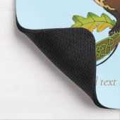 Pine Marten Herbstleaves Mousepad (Ecke)