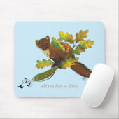 Pine Marten Herbstleaves Mousepad (Mit Mouse)