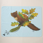 Pine Marten Herbstleaves Sherpadecke (Vorderseite (Horizontal))