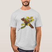 Pine Marten Herbstleaves T-Shirt (Vorderseite)