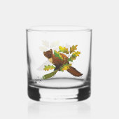 Pine Marten Herbstleaves Whiskyglas (Vorderseite)