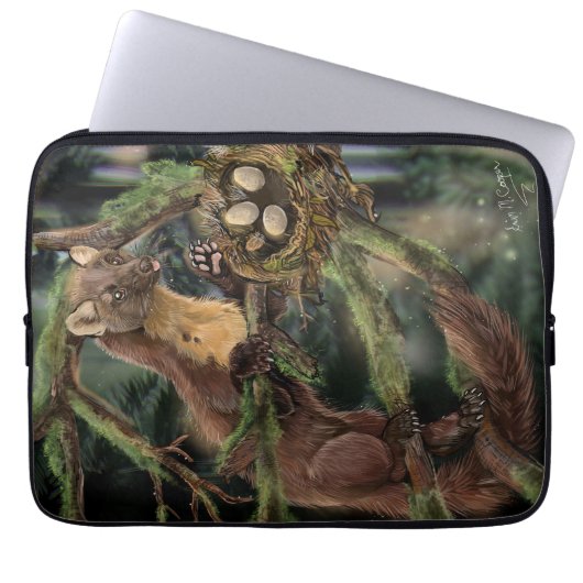 Pine Marten Laptopschutzhülle (Vorderseite)