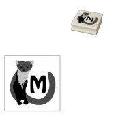 Pine-Marten-Monogramm Gummistempel (Stempel)