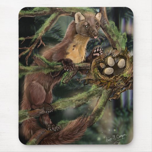 Pine Marten Mousepad (Vorne)