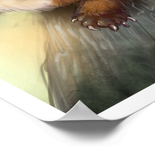 Pine Marten Poster (Ecke)
