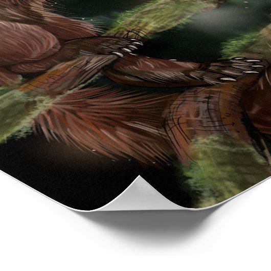 Pine Marten Poster (Ecke)