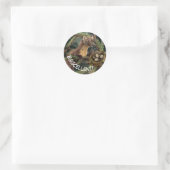 Pine Marten Runder Aufkleber (Tasche)