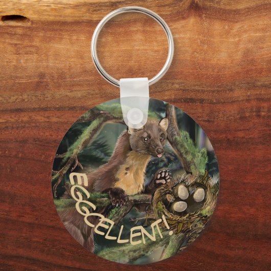 Pine Marten Schlüsselanhänger (Vorderseite)