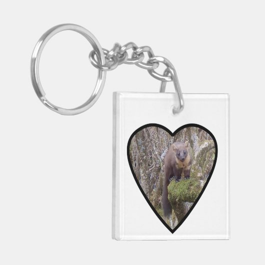 Pine Marten Schlüsselanhänger (Vorderseite links)