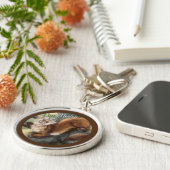 Pine Marten Schlüsselanhänger (Seite)