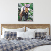 Pine Marten Wrapped Canvas Leinwanddruck (Insitu (Schlafzimmer))