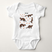 Pine Martens Baby Strampler (Vorderseite)