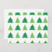 Pine-Muster Postkarte (Vorne/Hinten)