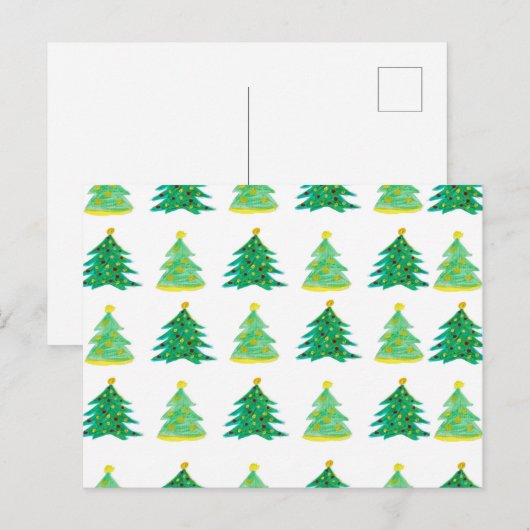 Pine-Muster Postkarte (Vorne/Hinten)