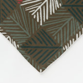 Pine Needle Kariert Fleecedecke (Ecke)
