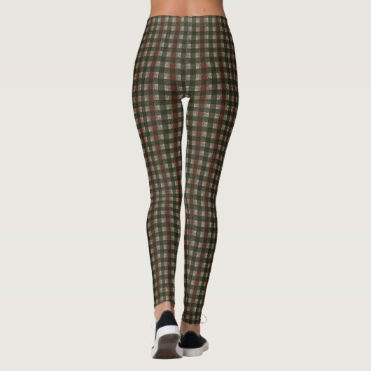 Pine Needle Kariert Leggings (Rückseite)