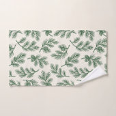 Pine Needle Lane - Botanical Pinecone Pattern Badhandtuch Set (Handtuch)