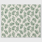 Pine Needle Lane - Botanical Pinecone Print Geschenkpapier (Flach)