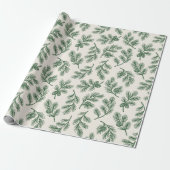 Pine Needle Lane - Botanical Pinecone Print Geschenkpapier (Ungerollt)
