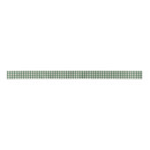 Pine Needle Lane - Kieferngrün-Gingham-Muster Satinband (Vorderseite)