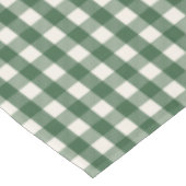 Pine Needle Lane - Kieferngrün-Gingham-Muster Tischdecke (Schrägansicht)