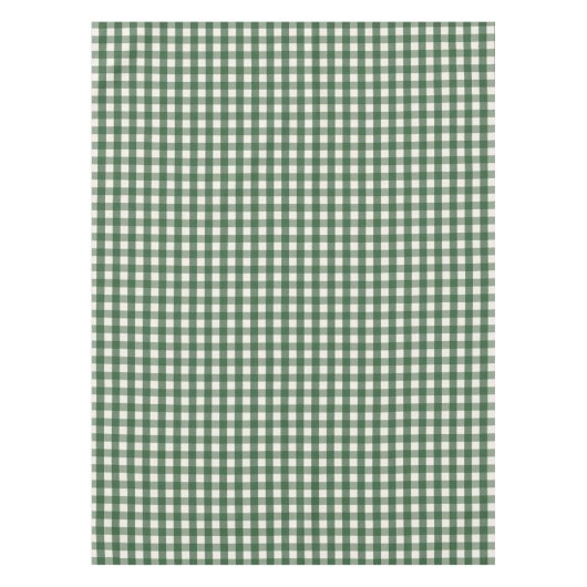 Pine Needle Lane - Kieferngrün-Gingham-Muster Tischdecke (Vorderseite)