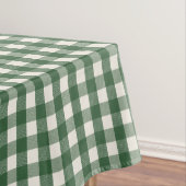 Pine Needle Lane - Kieferngrün-Gingham-Muster Tischdecke (Beispiel)