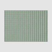Pine Needle Lane - Pine Green Gingham Pattern Seidenpapier (Vorderseite)