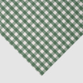 Pine Needle Lane - Pine Green Gingham Pattern Seidenpapier (Ausschnitt)