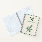 Pine Needle Lane - Rustikales Gingham & Botanische Notizblock (Innenseite)