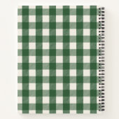 Pine Needle Lane - Rustikales Gingham & Botanische Notizblock (Rückseite)