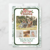 Pine Needle Merry Christmas Collage Feiertagskarte