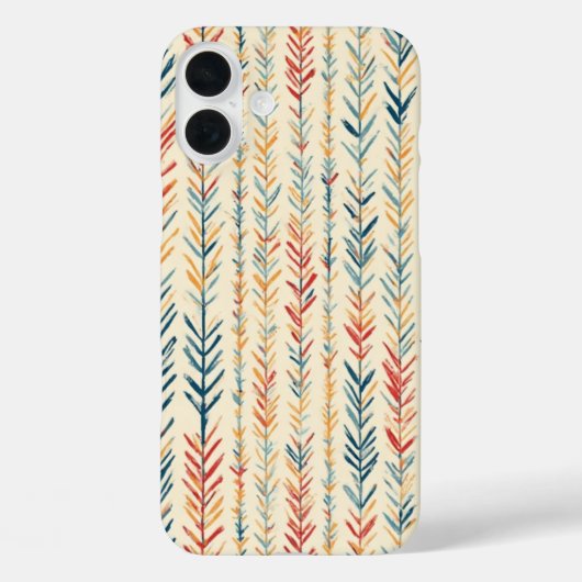 Pine Needle Streifen - IPhone 16 Fall Case-Mate iPhone Hülle (Rückseite)