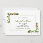 Pine Needles | Business Holiday Open House Einladung (Vorderseite)